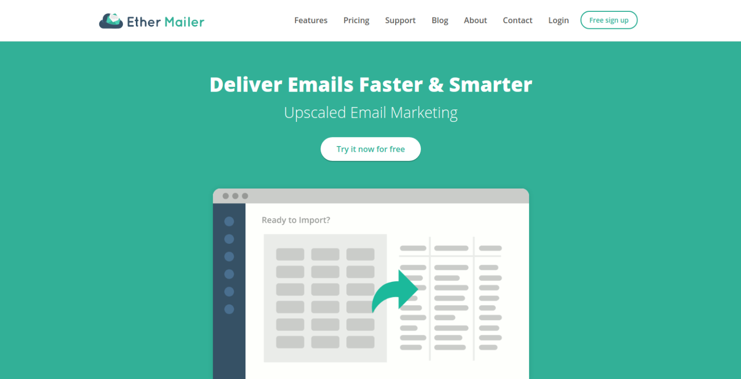 ether mailer powerful email